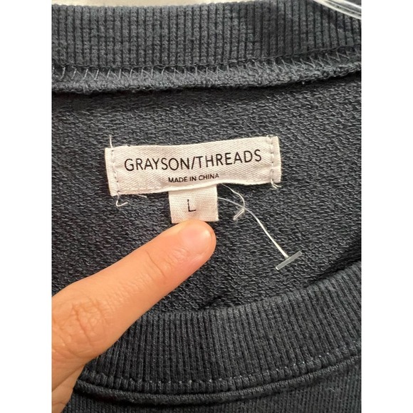 Grayson Threads Sleigh Bells Bling Sweater Shirt Long‎ Sleeve Women's Large - Picture 4 of 4